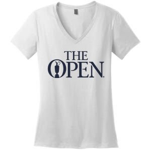 Open De Golf Britannique Women's V-Neck T-Shirt