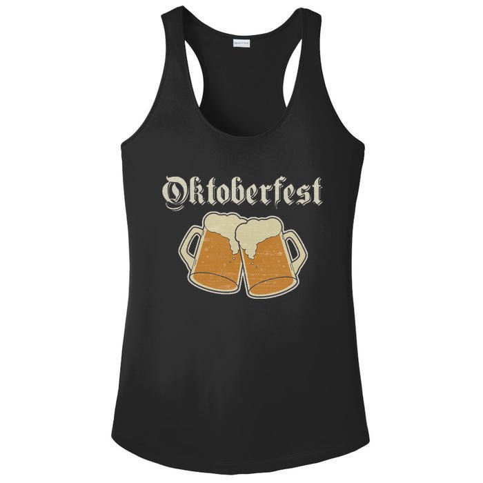 Oktoberfest Deutschland German Beer Festival Vintage Graphic Ladies PosiCharge Competitor Racerback Tank