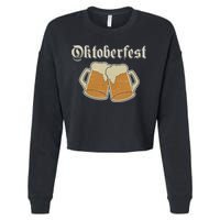 Oktoberfest Deutschland German Beer Festival Vintage Graphic Cropped Pullover Crew