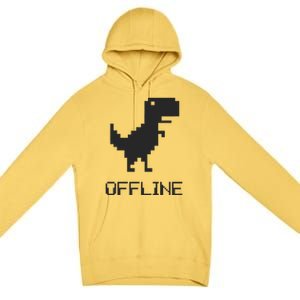 Offline Dinosaur Game Premium Pullover Hoodie