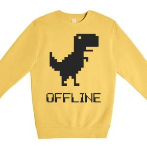 Offline Dinosaur Game Premium Crewneck Sweatshirt