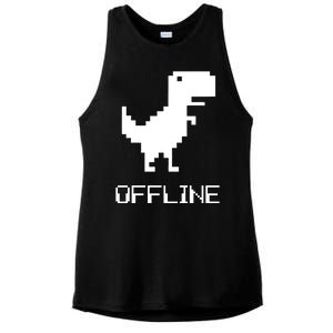 Offline Dinosaur Game Ladies PosiCharge Tri-Blend Wicking Tank