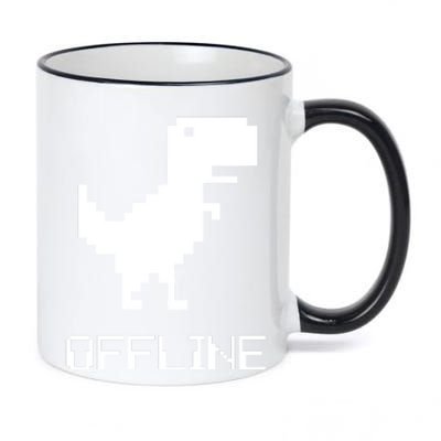 Offline Dinosaur Game 11oz Black Color Changing Mug