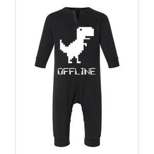 Offline Dinosaur Game Infant Fleece One Piece