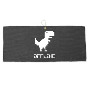 Offline Dinosaur Game Large Microfiber Waffle Golf Towel