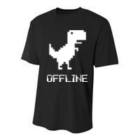 Offline Dinosaur Game Youth Performance Sprint T-Shirt