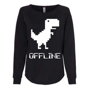 Offline Dinosaur Game Womens California Wash Sweatshirt