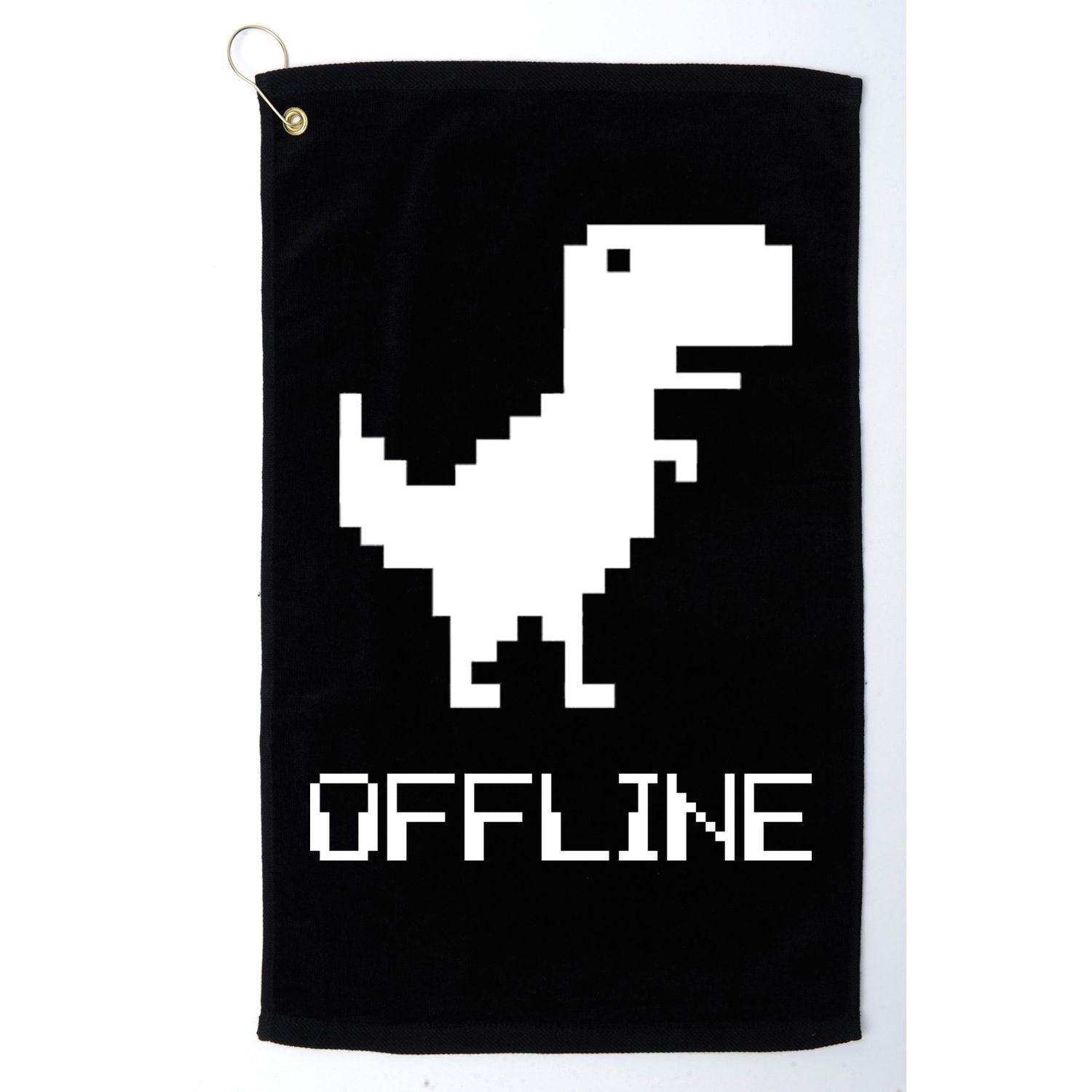 Offline Dinosaur Game Golf Towel