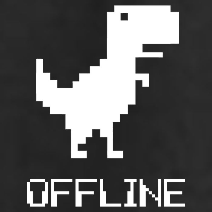 Offline Dinosaur Game Golf Towel
