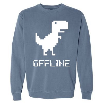 Offline Dinosaur Game Garment-Dyed Sweatshirt