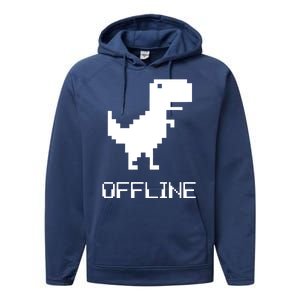 Offline Dinosaur Game Performance Fleece Hoodie