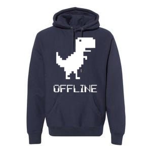 Offline Dinosaur Game Premium Hoodie