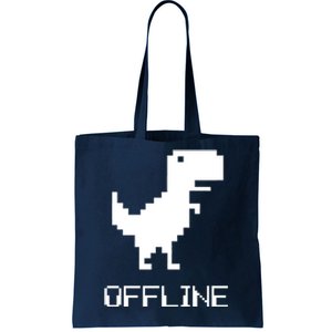 Offline Dinosaur Game Tote Bag