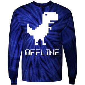 Offline Dinosaur Game Tie-Dye Long Sleeve Shirt