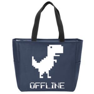 Offline Dinosaur Game Zip Tote Bag