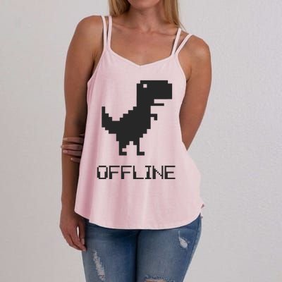 Offline Dinosaur Game Women's Strappy Tank