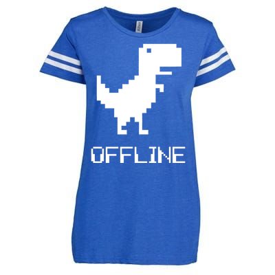 Offline Dinosaur Game Enza Ladies Jersey Football T-Shirt