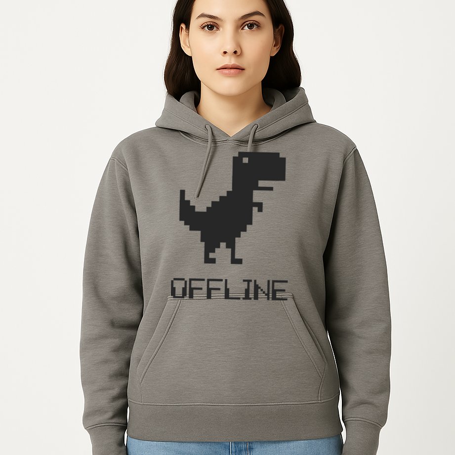 Offline Dinosaur Game Hoodie