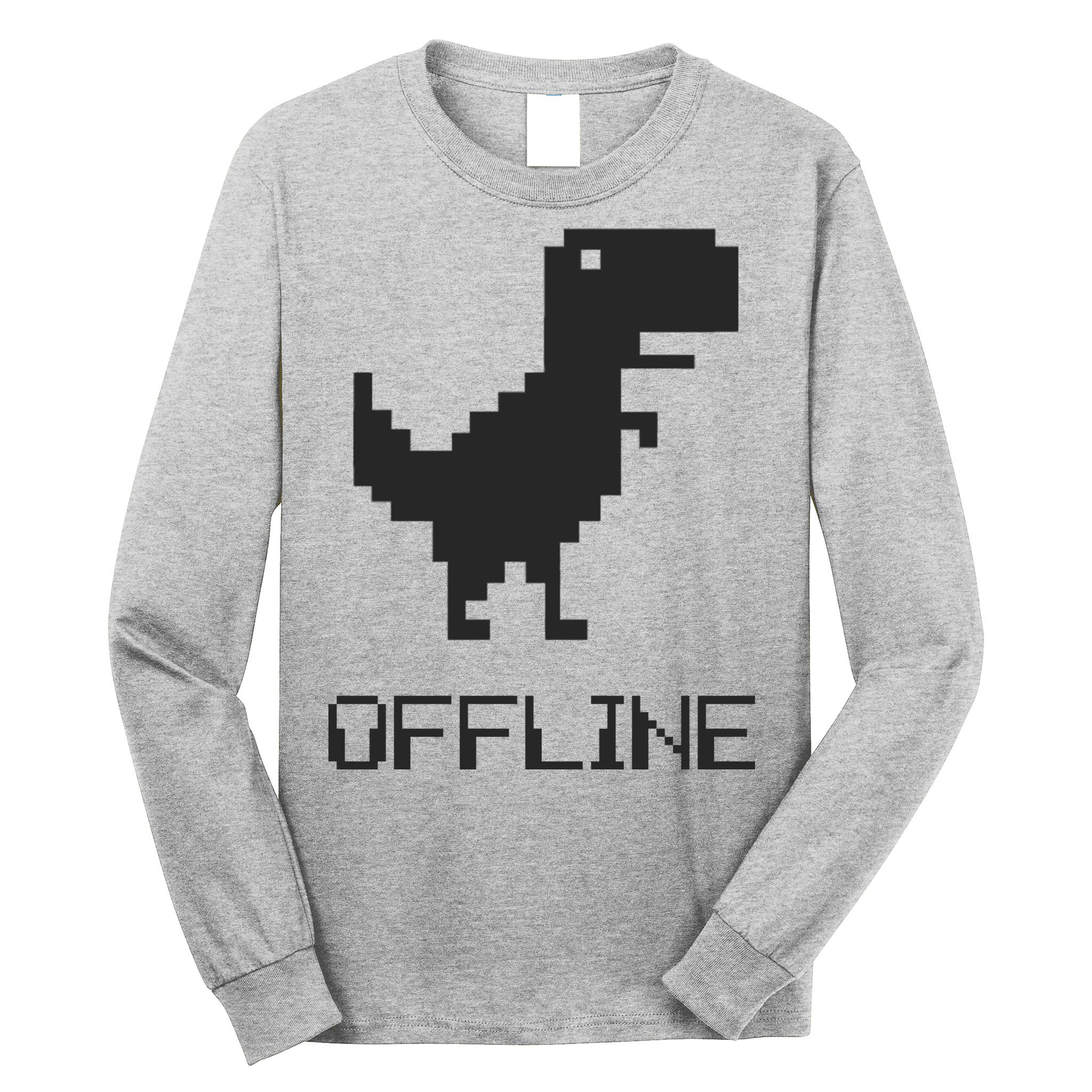 Offline Dinosaur Game Long Sleeve Shirt