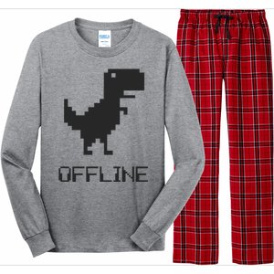 Offline Dinosaur Game Long Sleeve Pajama Set