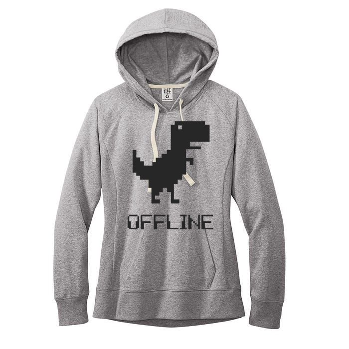 Offline Dinosaur Game Women's Fleece Hoodie