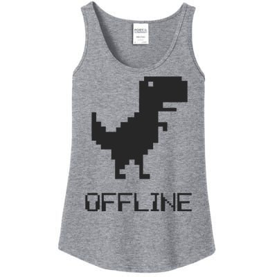 Offline Dinosaur Game Ladies Essential Tank