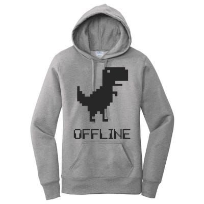 Offline Dinosaur Game Women's Pullover Hoodie