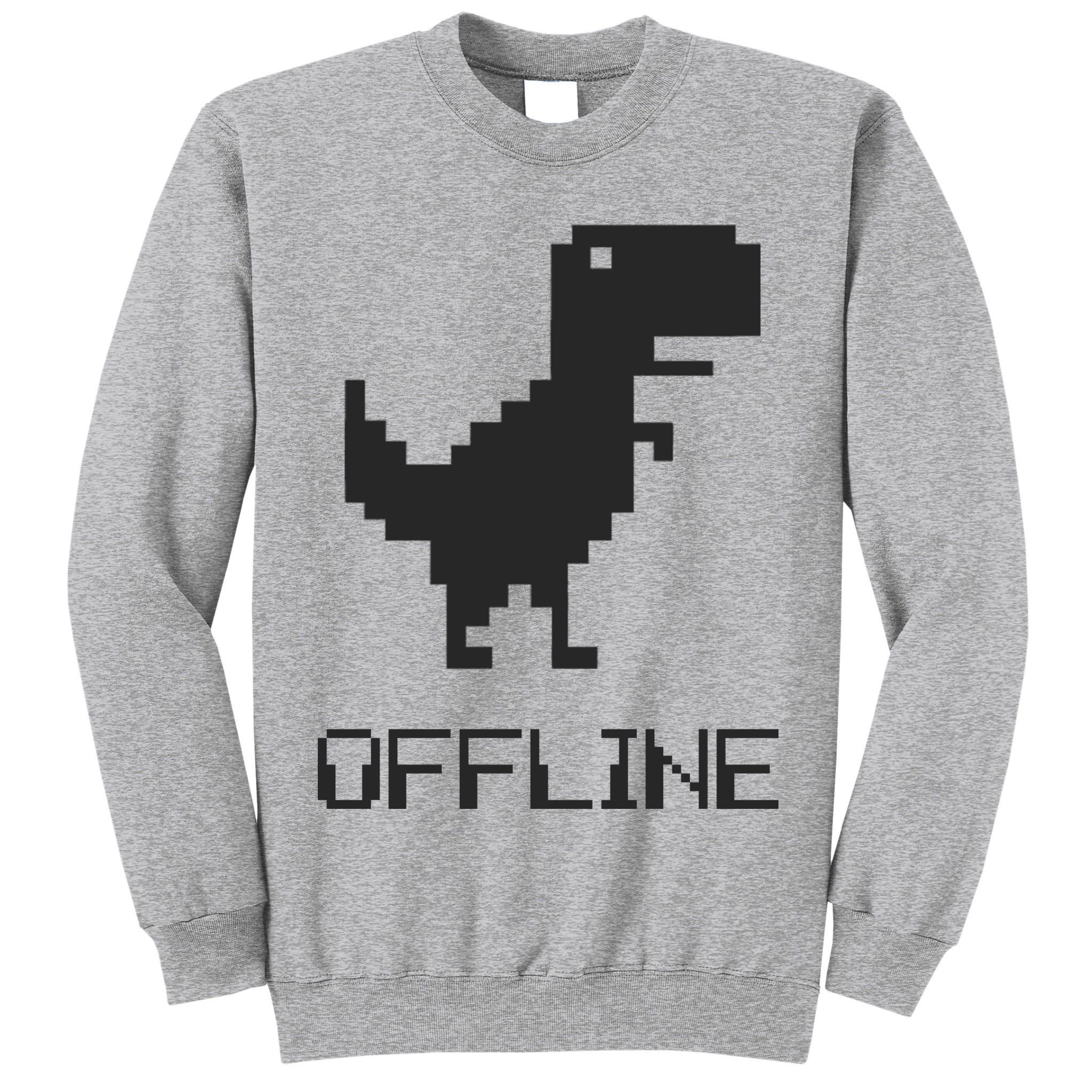 Offline Dinosaur Game Tall Sweatshirt