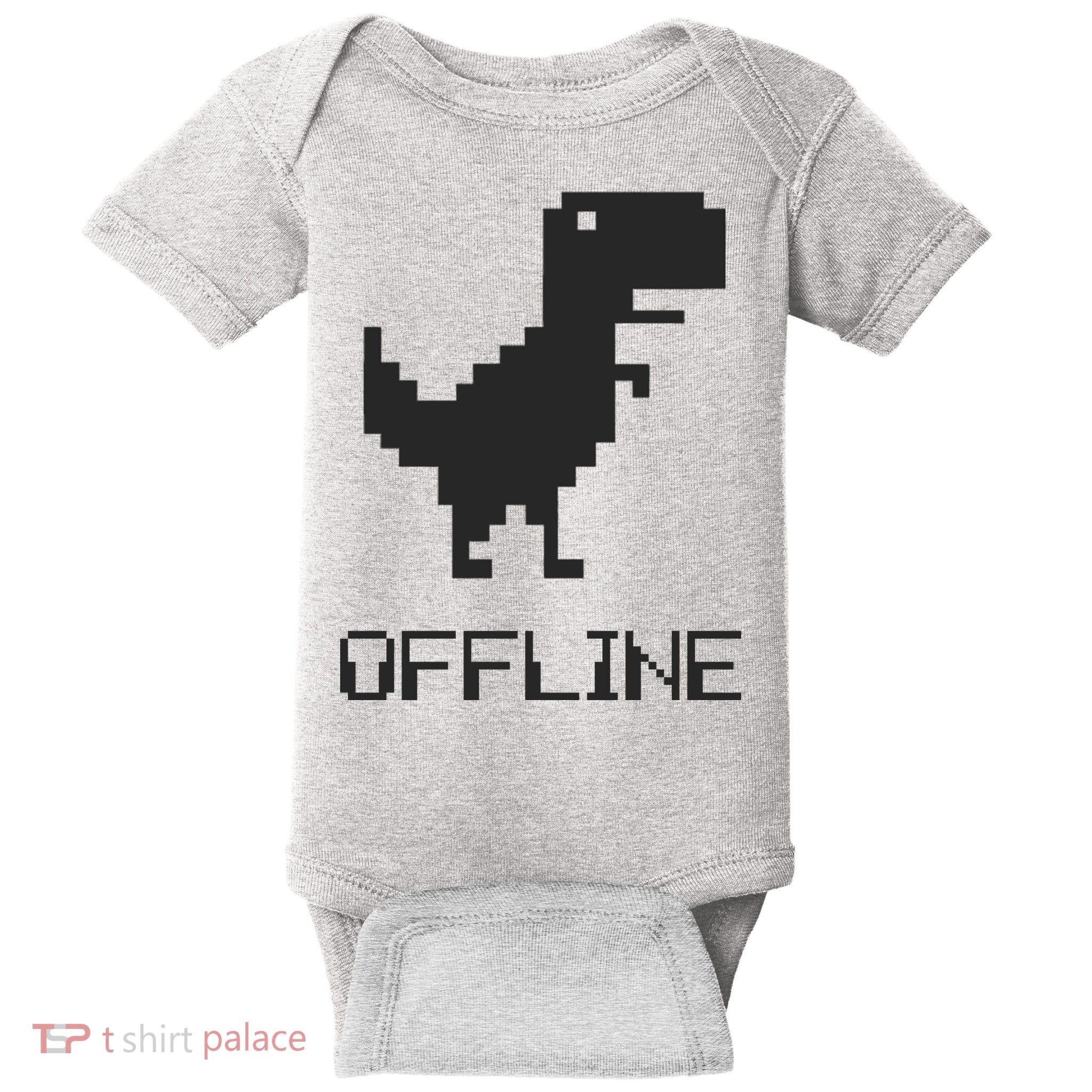 Offline Dinosaur Game Baby Bodysuit