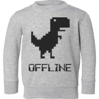 Offline Dinosaur Game Toddler Sweatshirt