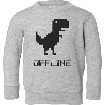 Offline Dinosaur Game Toddler Sweatshirt