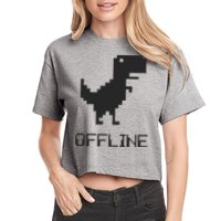 Offline Dinosaur Game Crop Top