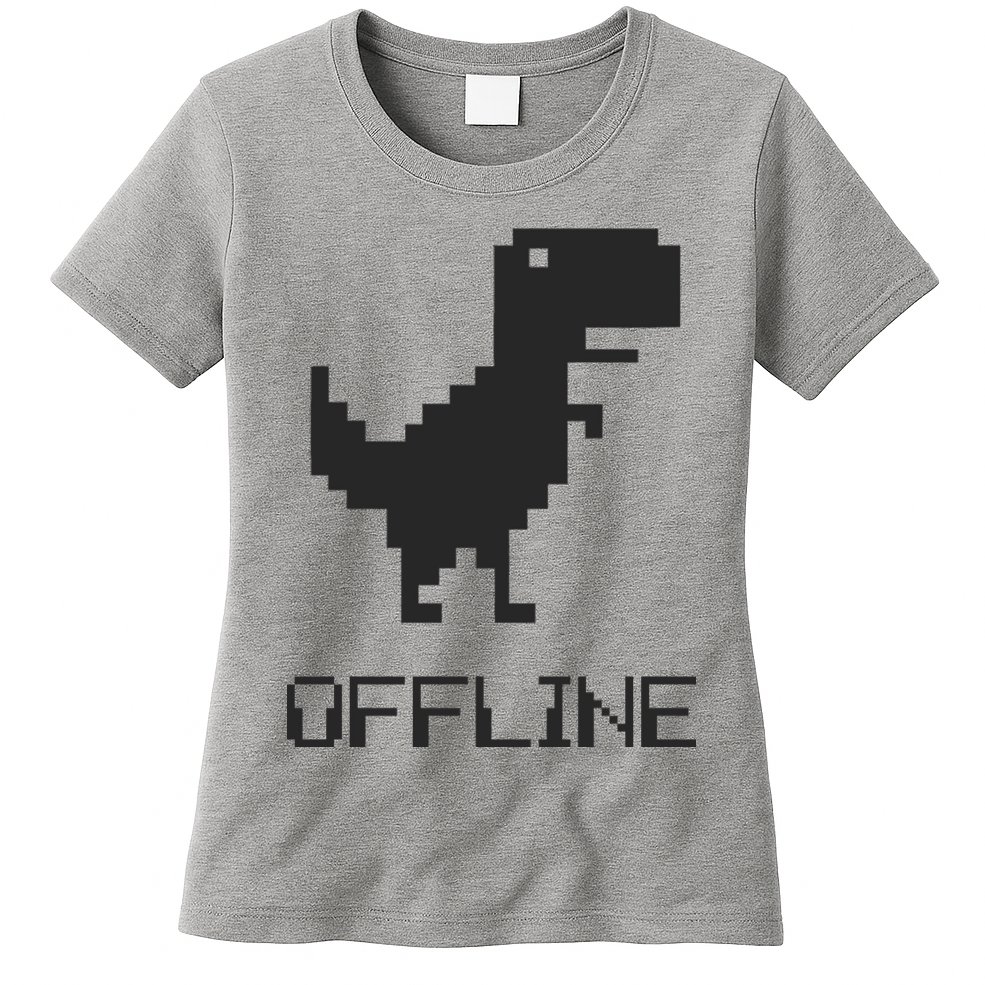Offline Dinosaur Game Womens T-Shirt