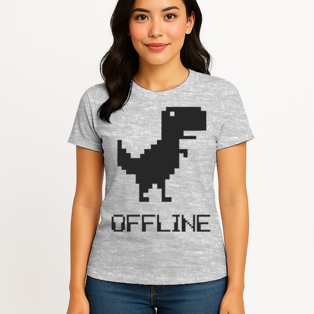 Offline Dinosaur Game Womens T-Shirt