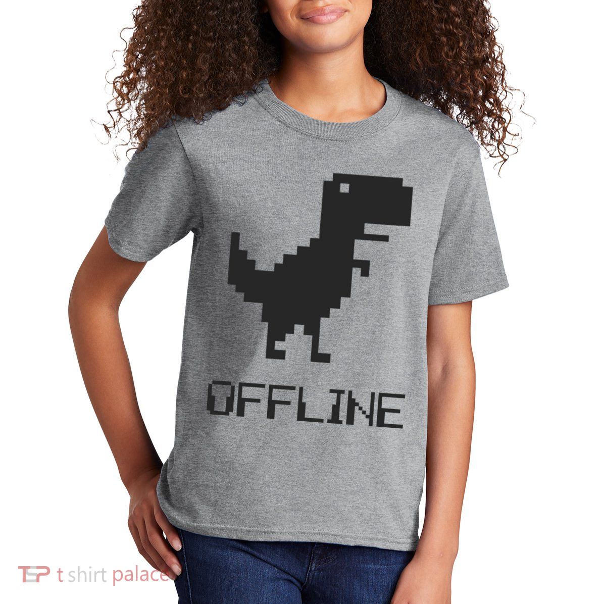 Offline Dinosaur Game Kids T-Shirt