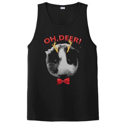 Oh Deer Guinea Pig Xmas Red Bowtie Gift PosiCharge Competitor Tank