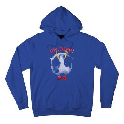 Oh Deer Guinea Pig Xmas Red Bowtie Gift Tall Hoodie