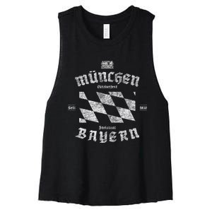 Oktoberfest Deutschland German Beer Festival Women's Racerback Cropped Tank