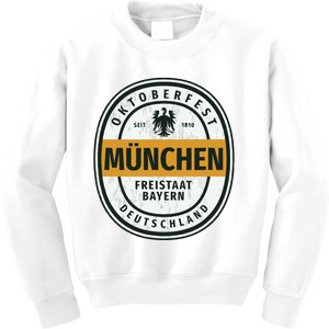 Oktoberfest Deutschland German Beer Festival Kids Sweatshirt