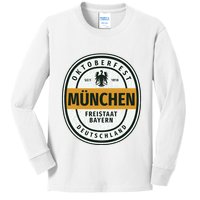 Oktoberfest Deutschland German Beer Festival Kids Long Sleeve Shirt