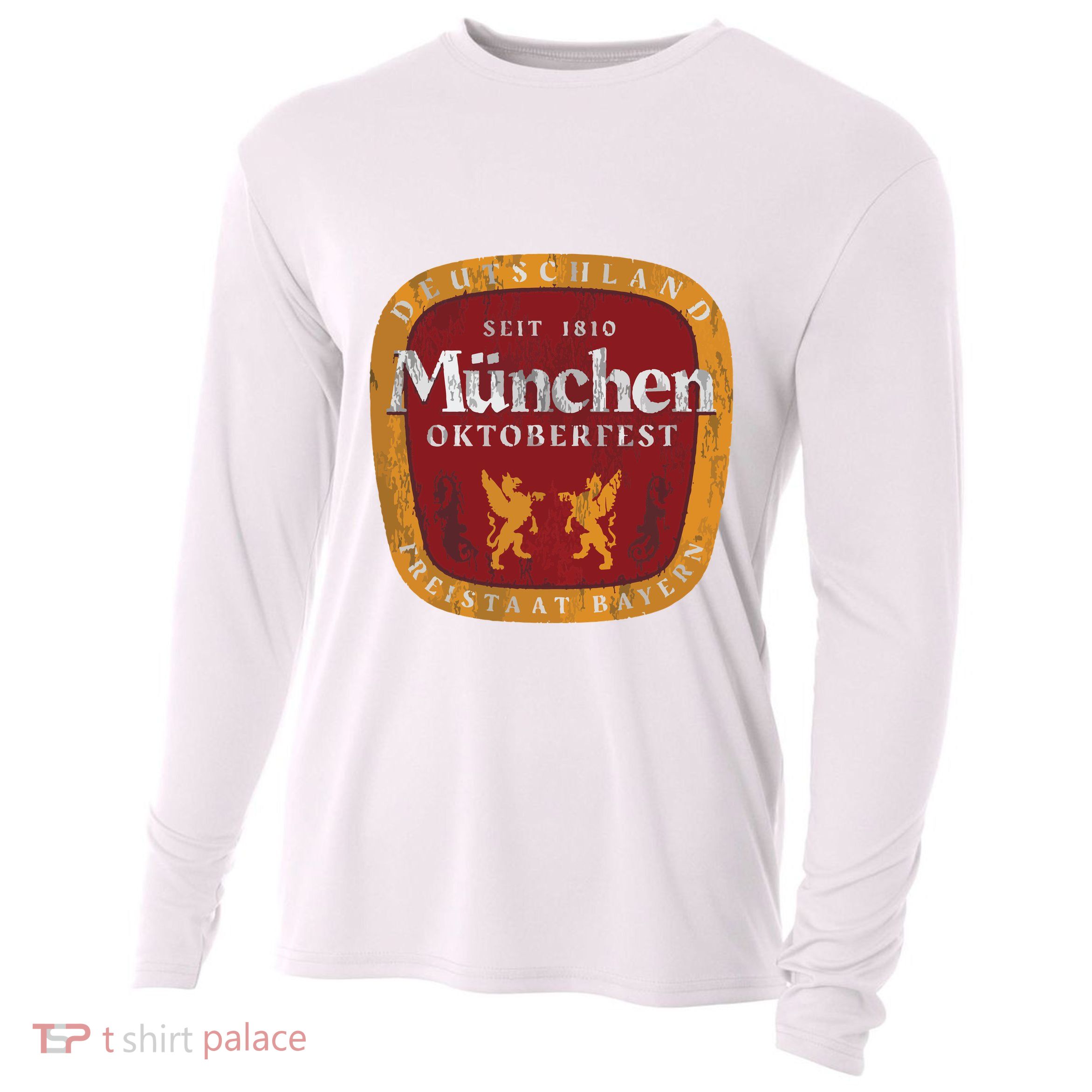 Oktoberfest Deutschland German Beer Festival Cooling Performance Long Sleeve Crew