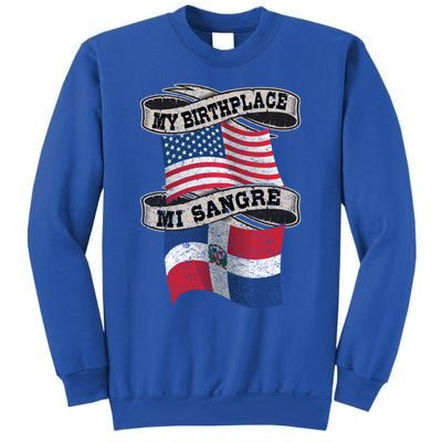 Orgullosate Dominicano Half Dominican Half American Flag Gift Sweatshirt