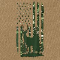 Orange Deer Hunting Gifts Hunters Camo Flag Cotton Canvas Backpack