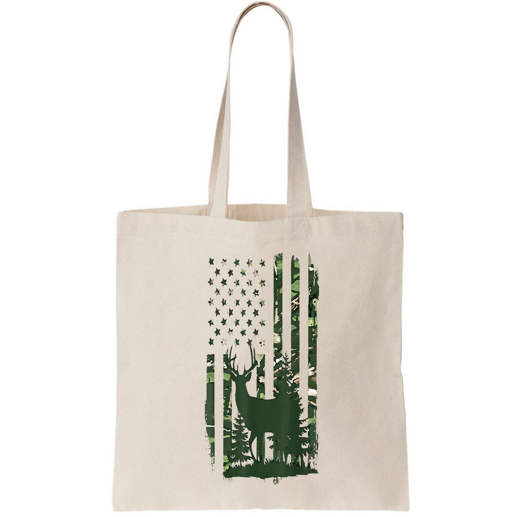 Orange Deer Hunting Gifts Hunters Camo Flag Bag