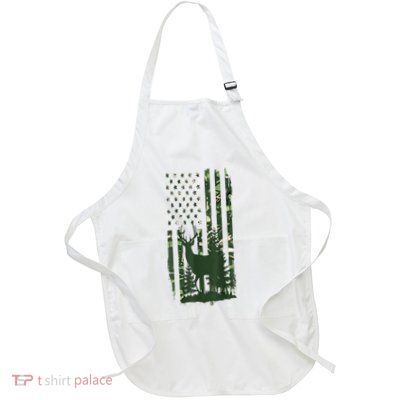 Orange Deer Hunting Gifts Hunters Camo Flag Apron