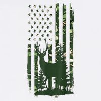 Orange Deer Hunting Gifts Hunters Camo Flag 11oz C Handle Ceramic Mug