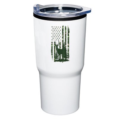 Orange Deer Hunting Gifts Hunters Camo Flag Tumbler