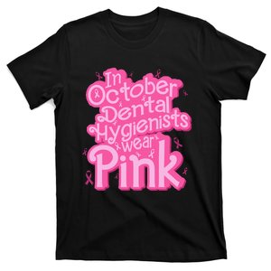 October Dental Hygienist Breast Cancer Awareness Support T-Shirt