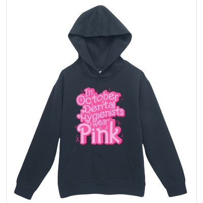 October Dental Hygienist Breast Cancer Awareness Support Urban Pullover Hoodie