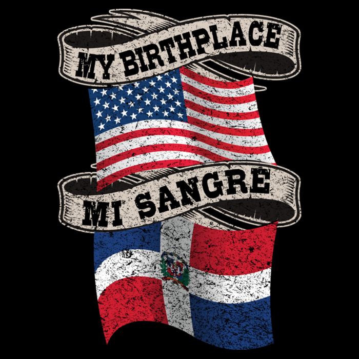 Orgullosate Dominicano Half Dominican Half American Flag Gift Cooling Performance Crew T-Shirt